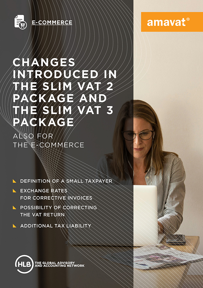 Changes in the SLIM VAT 2 and the SLIM VAT 3 package