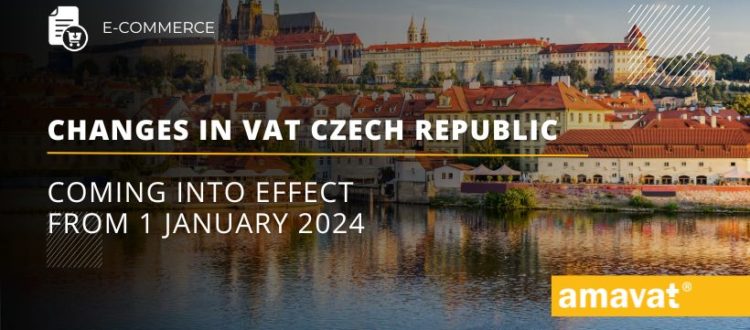 Changes in VAT Czech Republic coming into effect from 1 january 2024