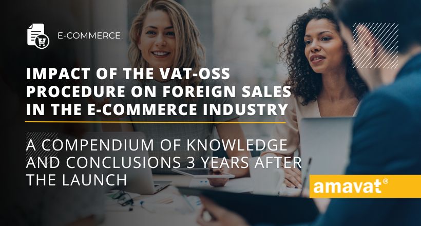 Impact of the VAT OSS procedure on foreign sales in the e commerce industry
