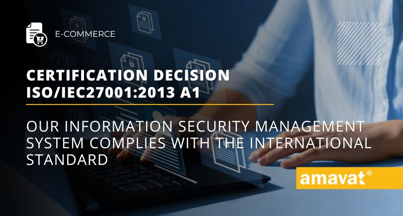 Certification decision ISO IEC 27001 2013 A1